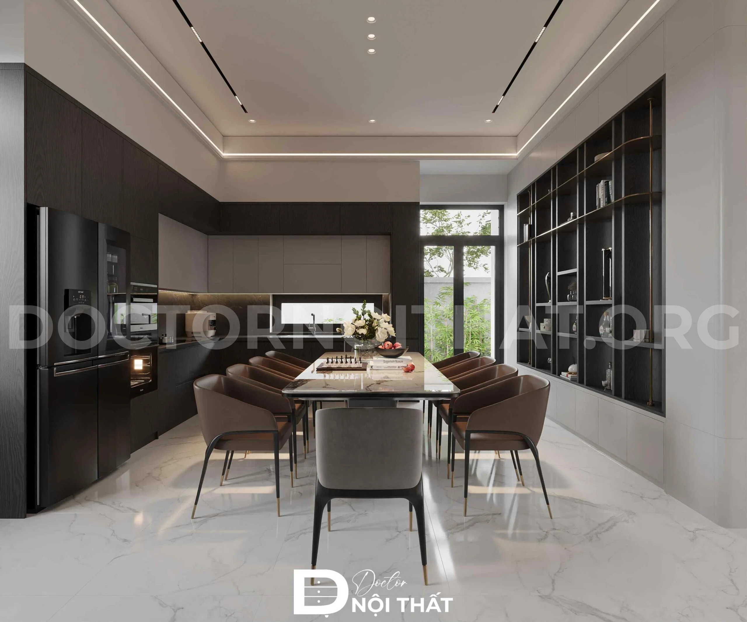Thiết Kế Nội Thất Biệt Thự Hiện Đại 130m2 Tại Mỹ Đức - Ảnh 2