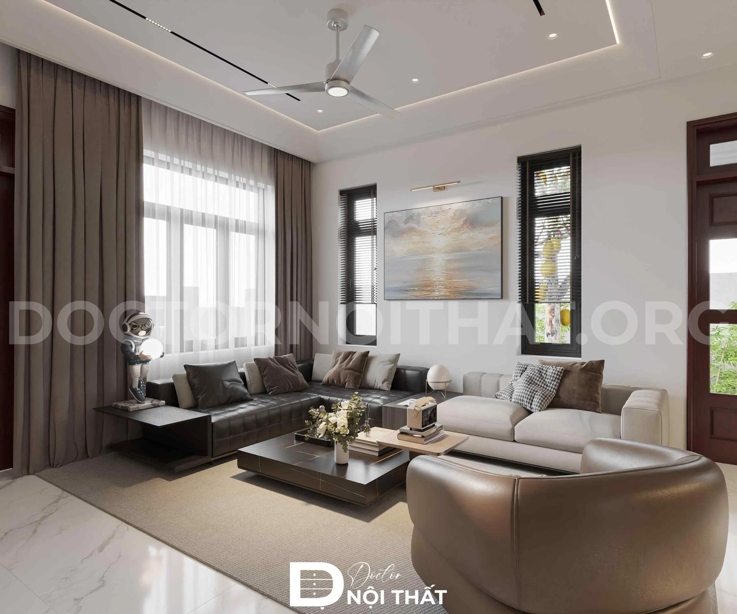 Thiết Kế Nội Thất Biệt Thự Hiện Đại 130m2 Tại Mỹ Đức - Ảnh 3