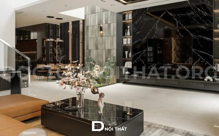 Dự án thiết kế nội thất biệt thự liền kề 180m2 tại Long Biên - Hà Nội