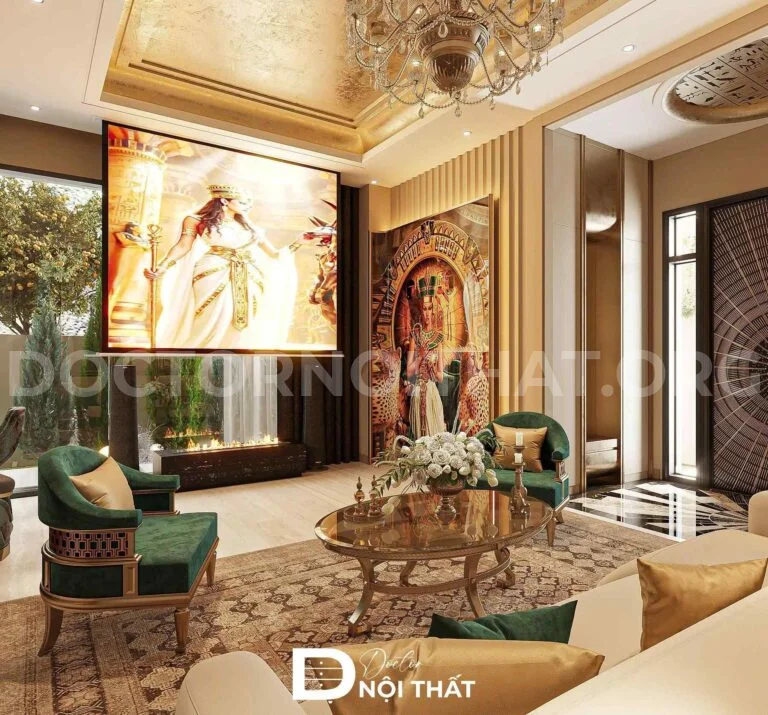 Dự án thiết kế nội thất biệt thự phong cách Luxury 235m2 tại Thanh Hóa