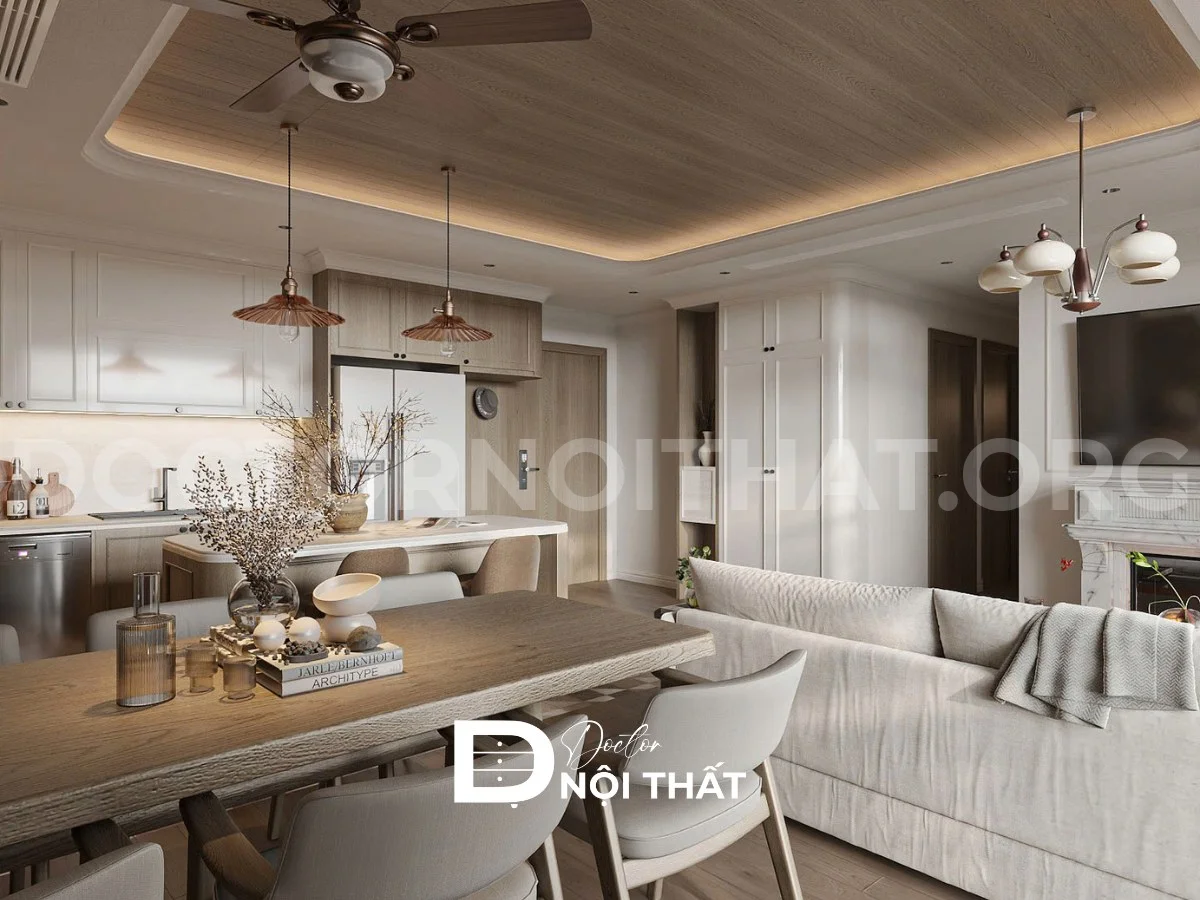 Thiết kế nội thất chung cư Lumiere Evergreen Smart City 106.3 m2 – 3PN - Ảnh 8