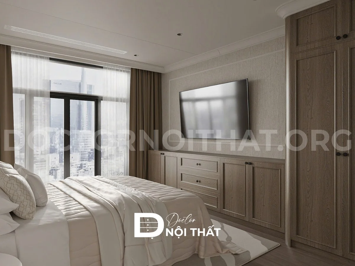 Thiết kế nội thất chung cư Lumiere Evergreen Smart City 106.3 m2 – 3PN - Ảnh 16