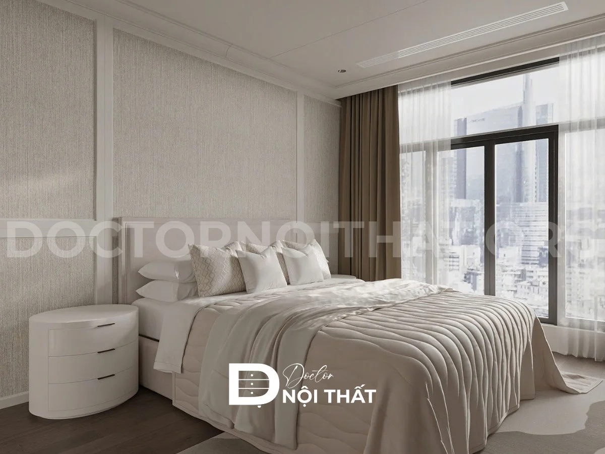 Thiết kế nội thất chung cư Lumiere Evergreen Smart City 106.3 m2 – 3PN - Ảnh 18
