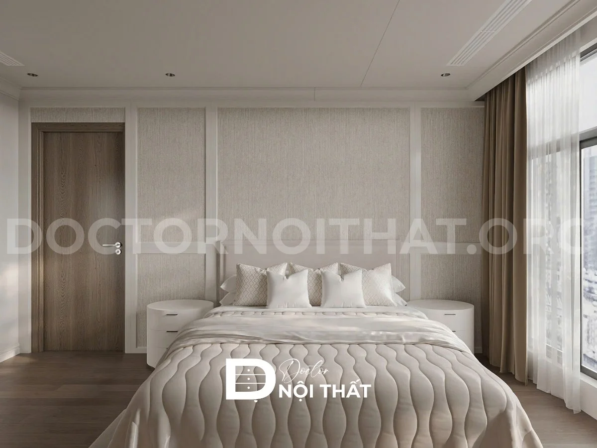 Thiết kế nội thất chung cư Lumiere Evergreen Smart City 106.3 m2 – 3PN - Ảnh 21