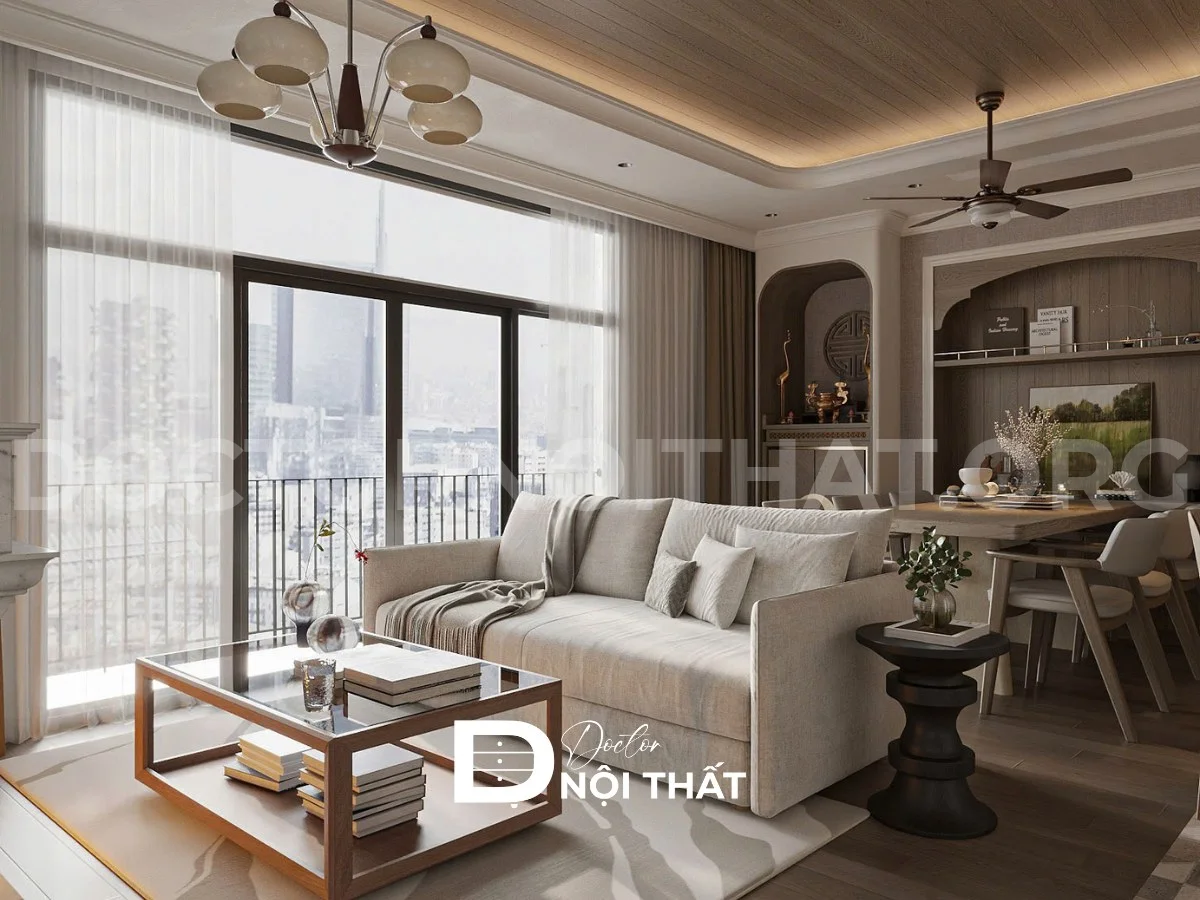 Thiết kế nội thất chung cư Lumiere Evergreen Smart City 106.3 m2 – 3PN - Ảnh 28