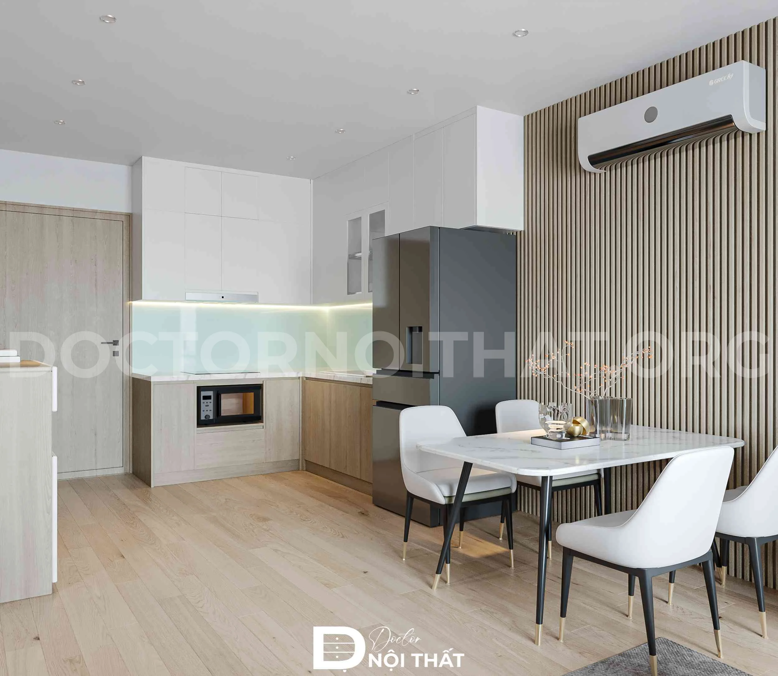 Thiết kế nội thất chung cư 93 Lò Đúc hiện đại, tiện nghi - Ảnh 3