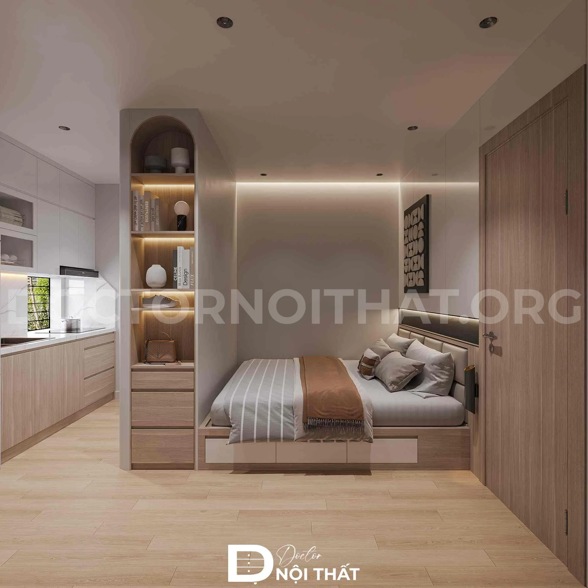 Dự án thiết kế nội thất chung cư Skylight tối giản, tiện nghi - Ảnh 6