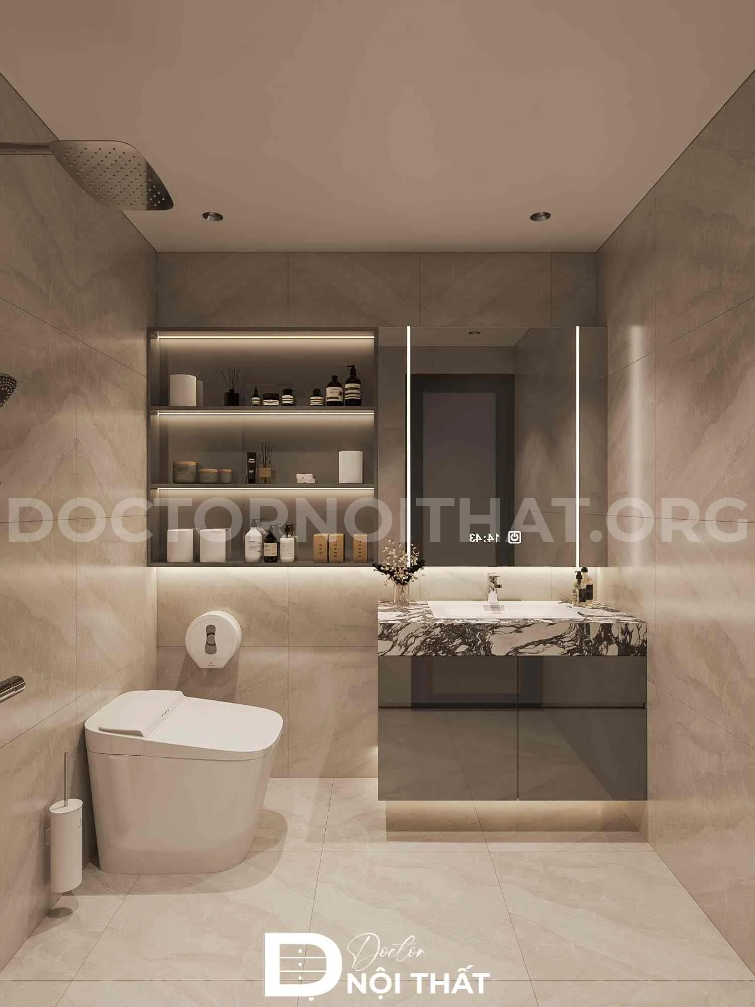 Dự án thiết kế nội thất chung cư Skylight tối giản, tiện nghi - Ảnh 8