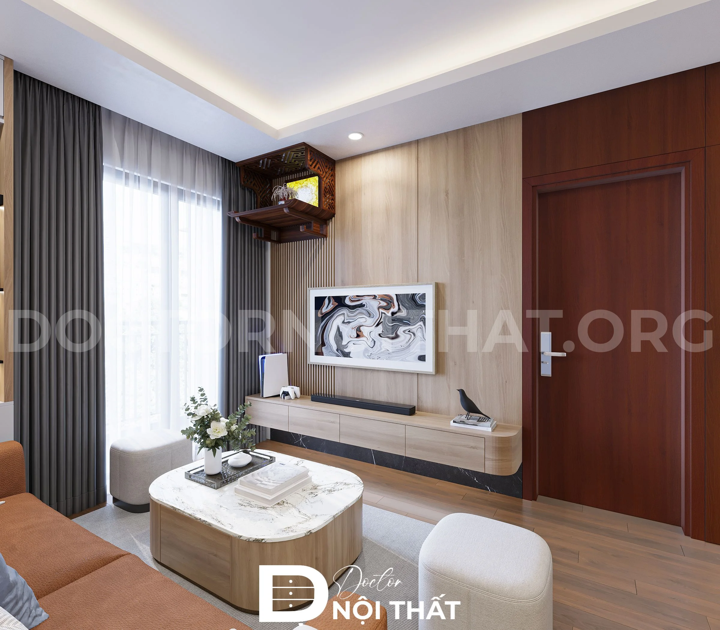 Mẫu thiết kế nội thất chung cư Grandeur Palace Giảng Võ hiện đại - Ảnh 7
