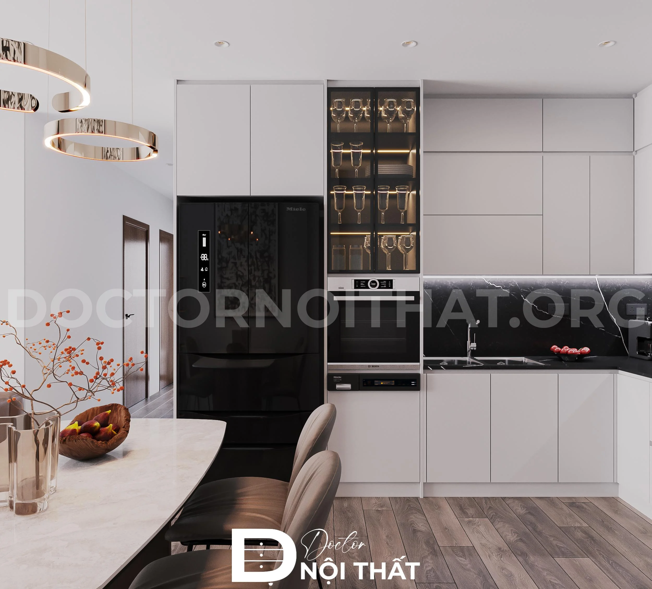 Thiết kế nội thất chung cư Hanoi Aqua Central cao cấp, tinh tế - Ảnh 3