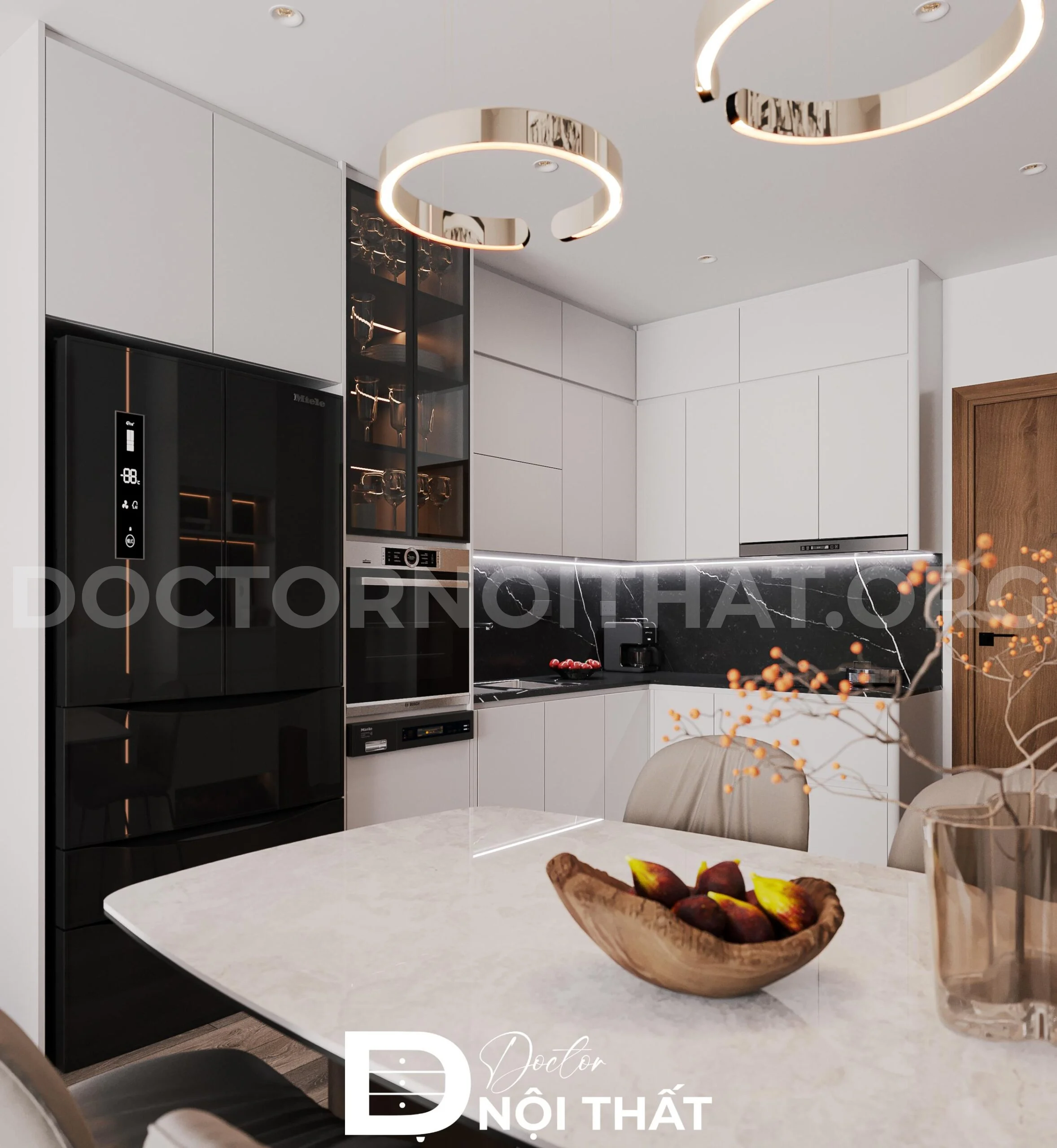Thiết kế nội thất chung cư Hanoi Aqua Central cao cấp, tinh tế - Ảnh 9