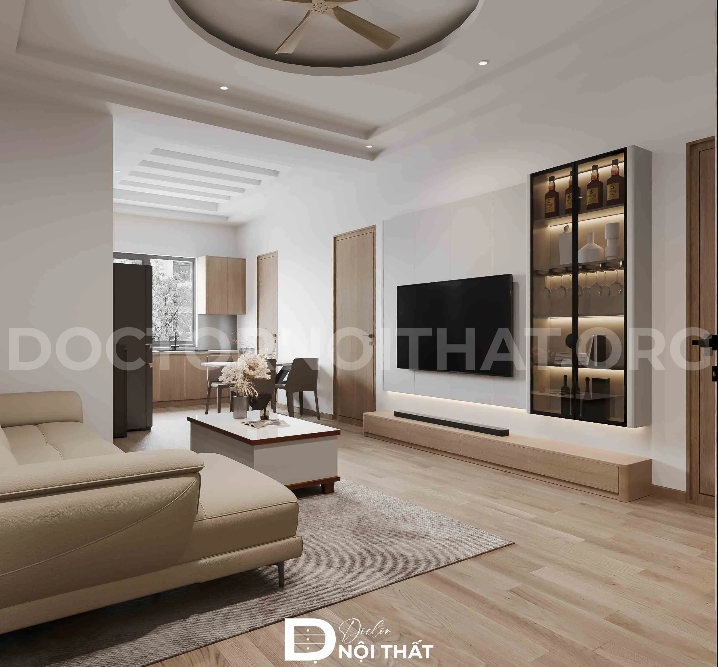 Thiết kế nội thất chung cư Hinode City đẹp, hiện đại - Ảnh 5