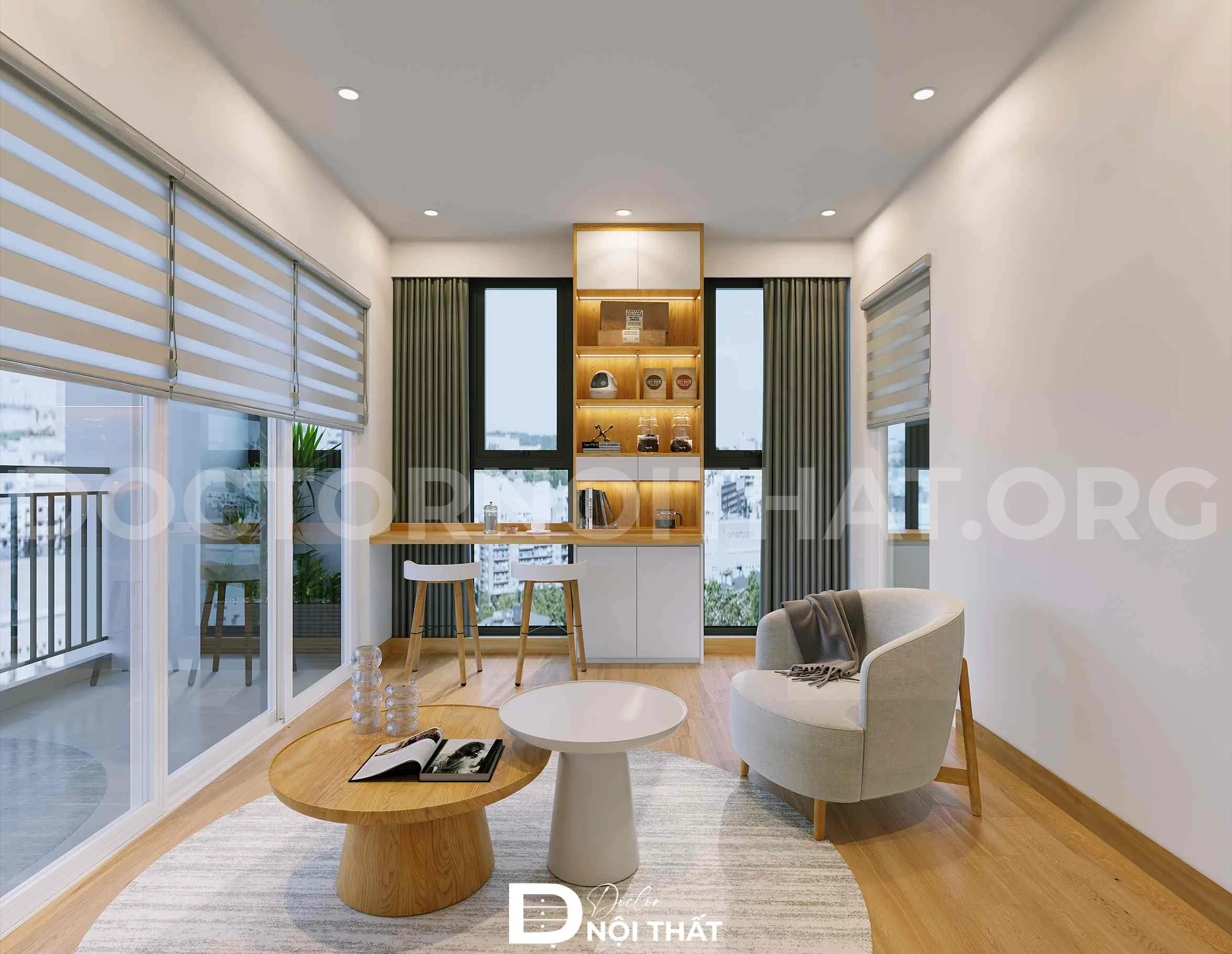 Thiết kế nội thất chung cư Hòa Bình Green City tòa H1 - Ảnh 8