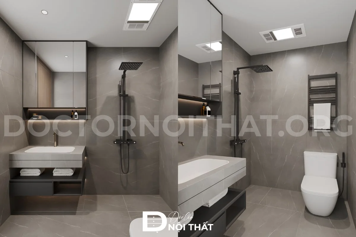 Mẫu thiết kế nội thất chung cư Hoàng Thành Tower đẹp sang trọng - Ảnh 2
