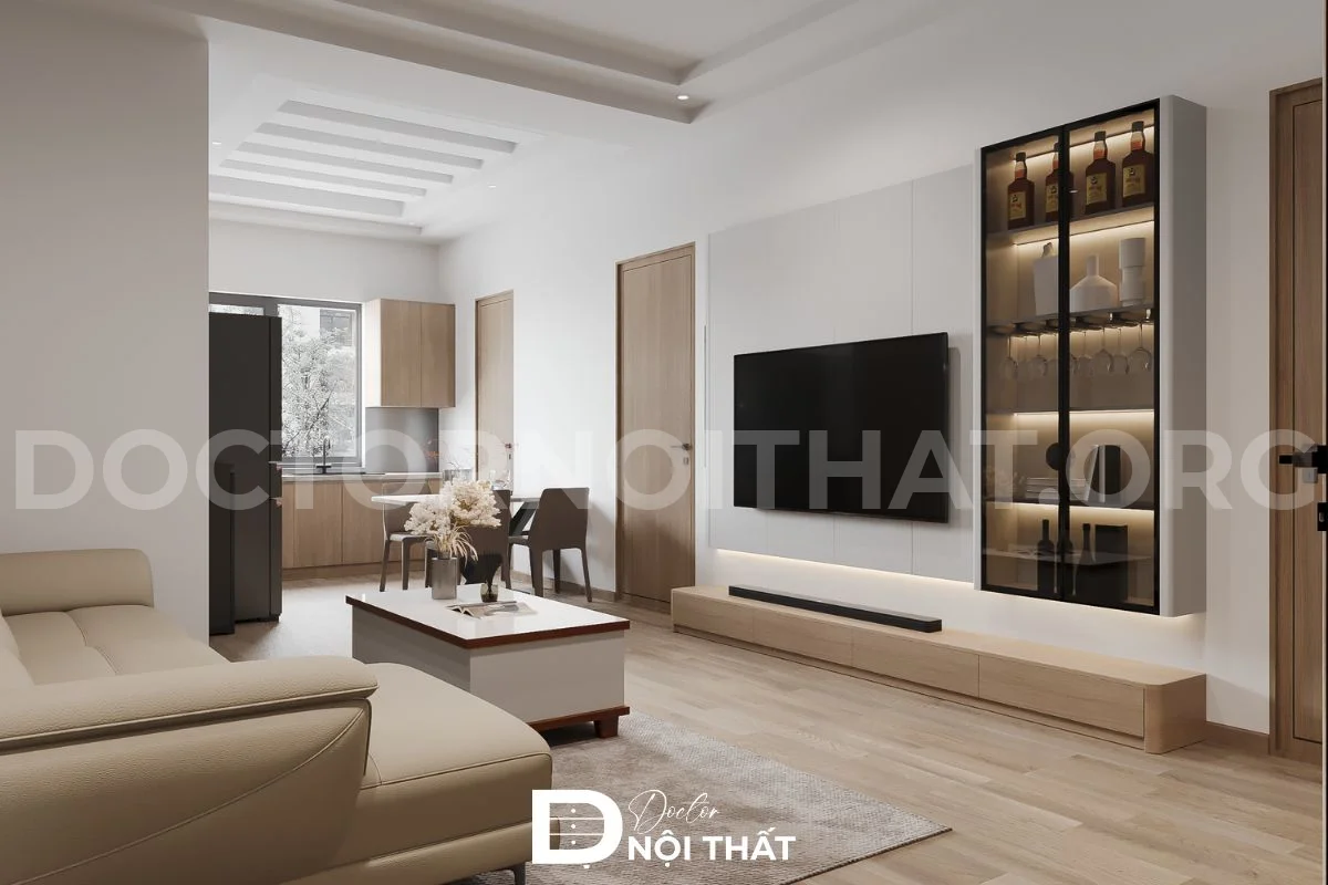 Mẫu thiết kế nội thất chung cư Hoàng Thành Tower đẹp sang trọng - Ảnh 6