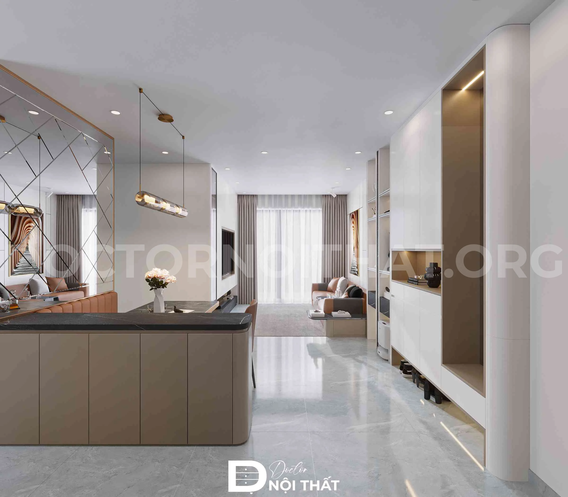 Thiết kế nội thất chung cư Imperia Sky Garden đẹp, ấn tượng - Ảnh 3