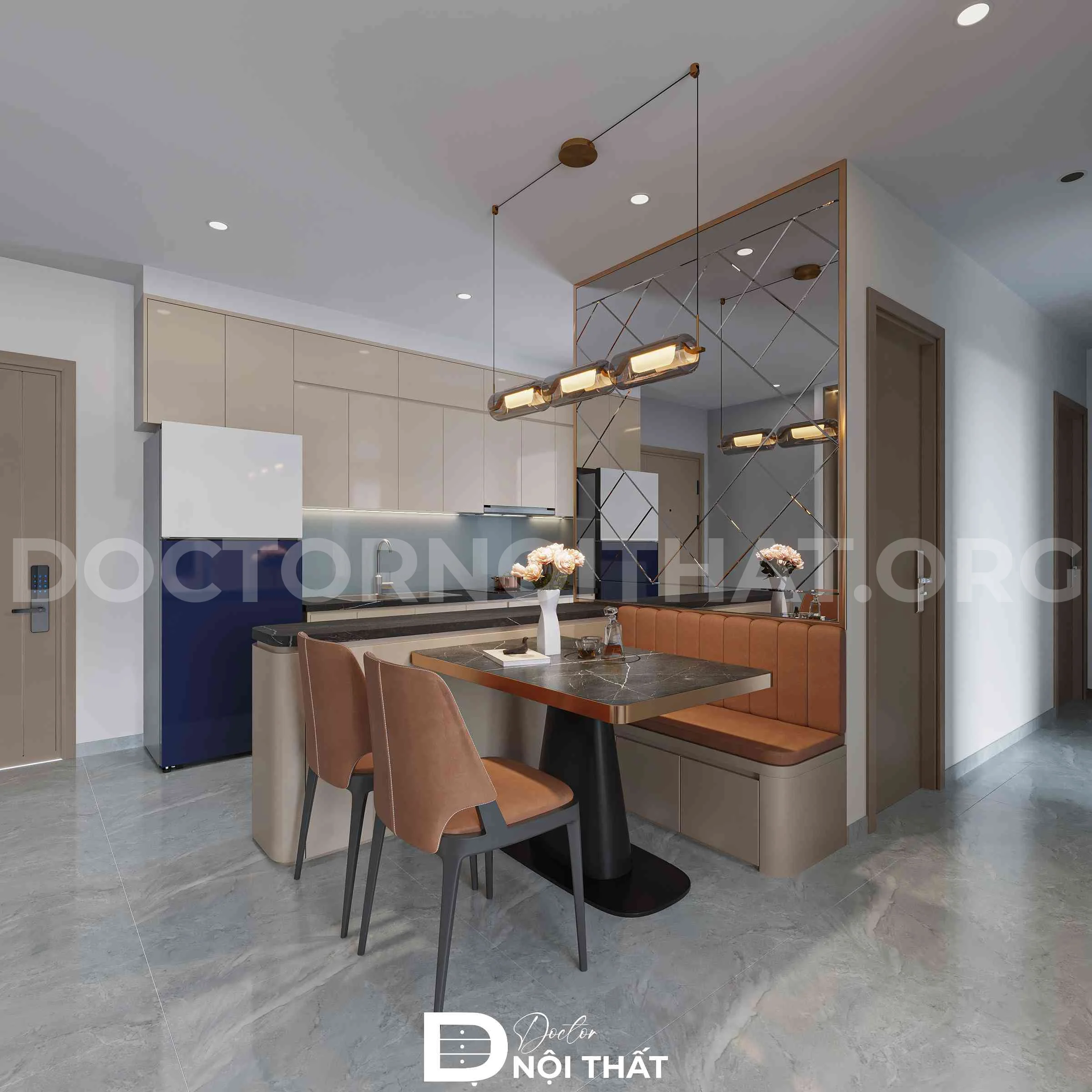 Thiết kế nội thất chung cư Imperia Sky Garden đẹp, ấn tượng - Ảnh 8