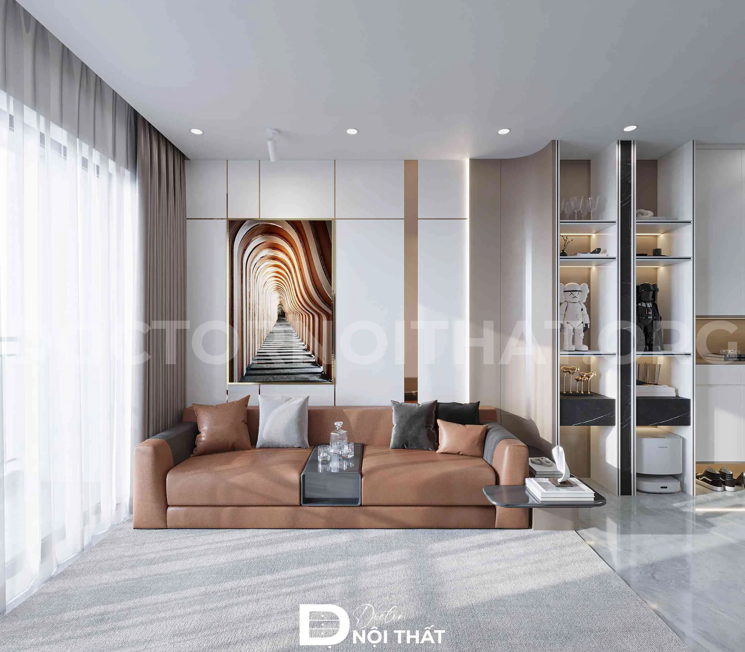 Thiết kế nội thất chung cư Imperia Sky Garden đẹp, ấn tượng - Ảnh 9