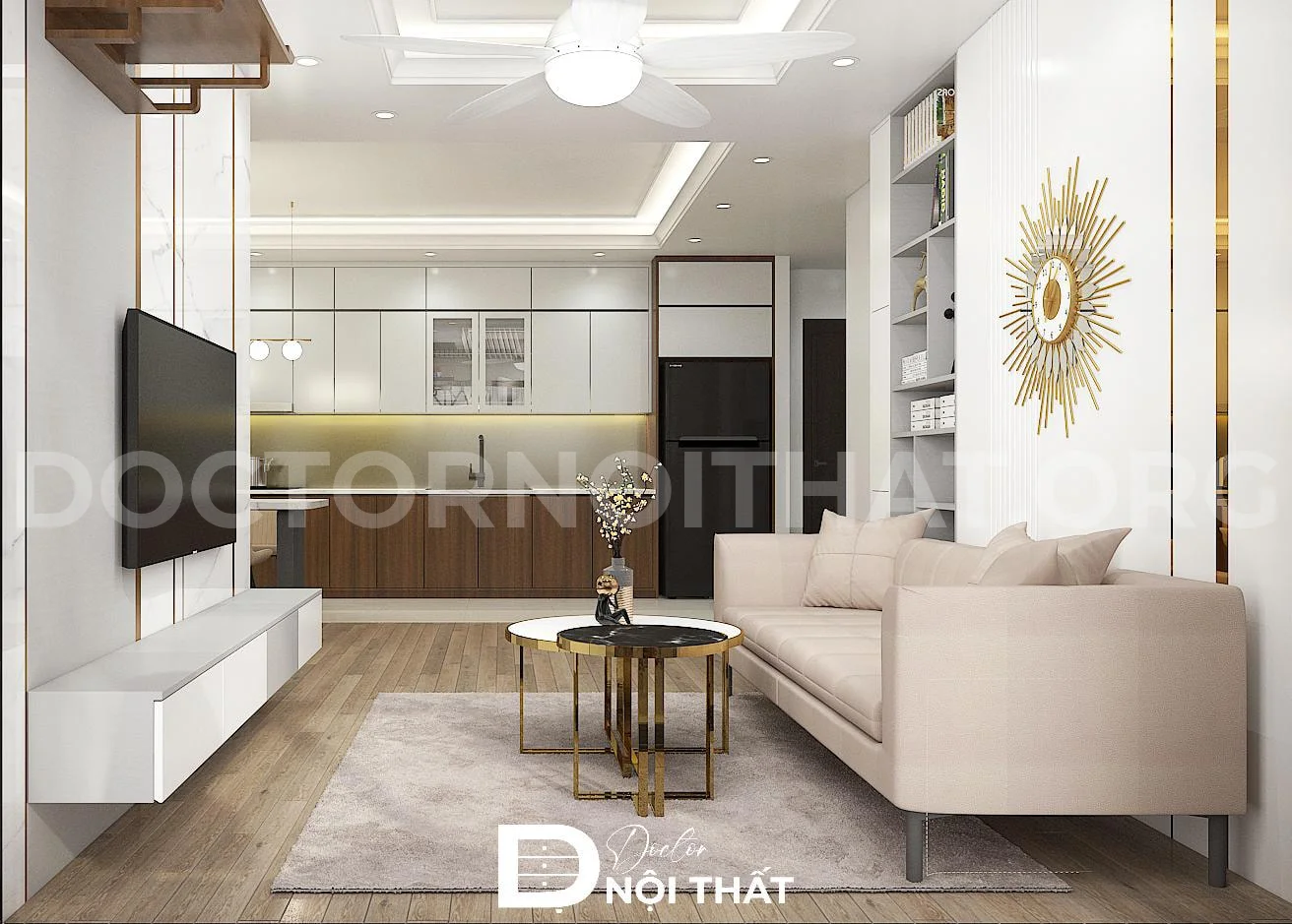 Dự án thiết kế nội thất chung cư Lancaster Núi Trúc - Ảnh 5