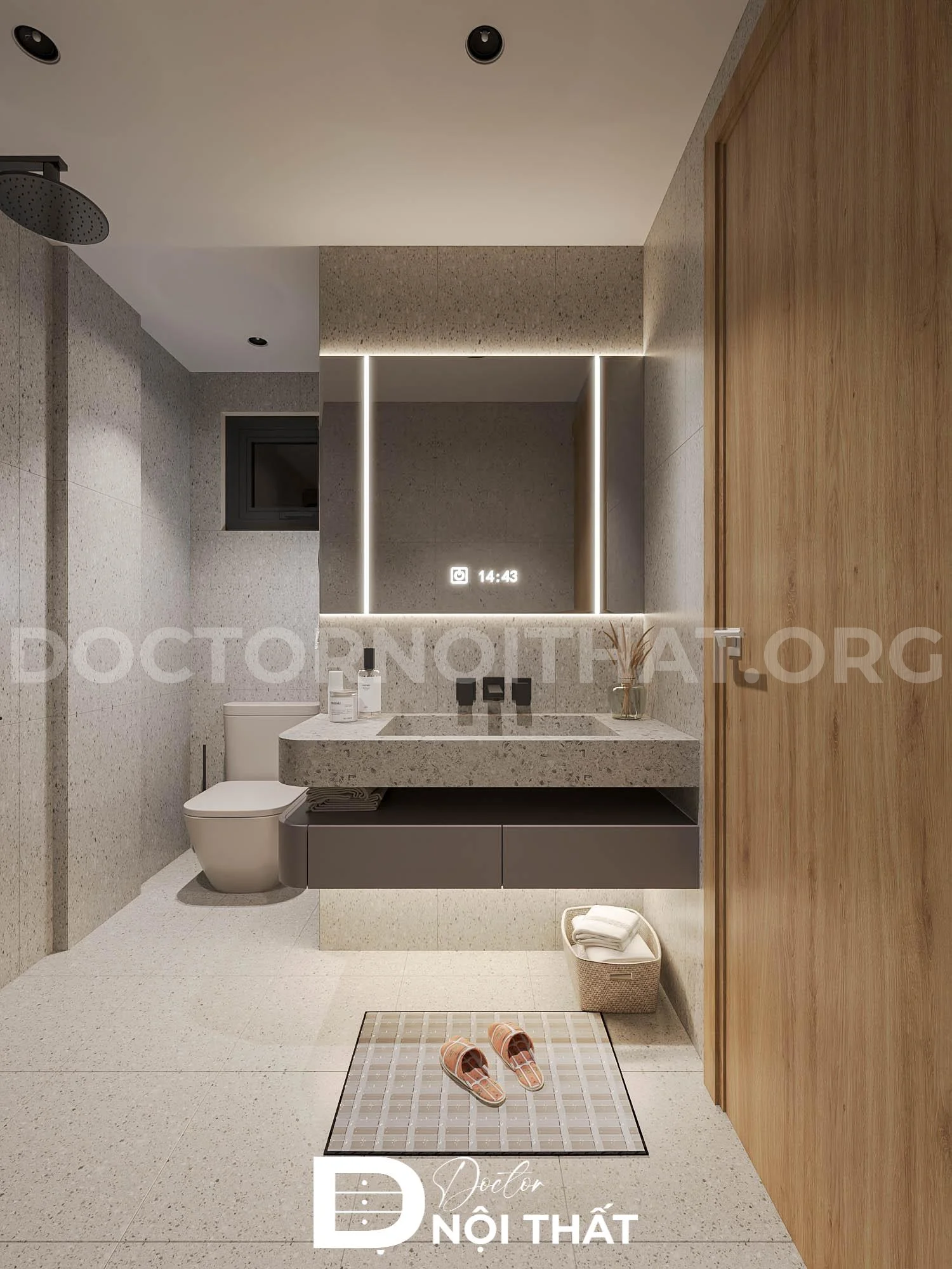 Thiết kế nội thất chung cư phong cách Japandi cho anh Dũng – Đội Cấn - Ảnh 8
