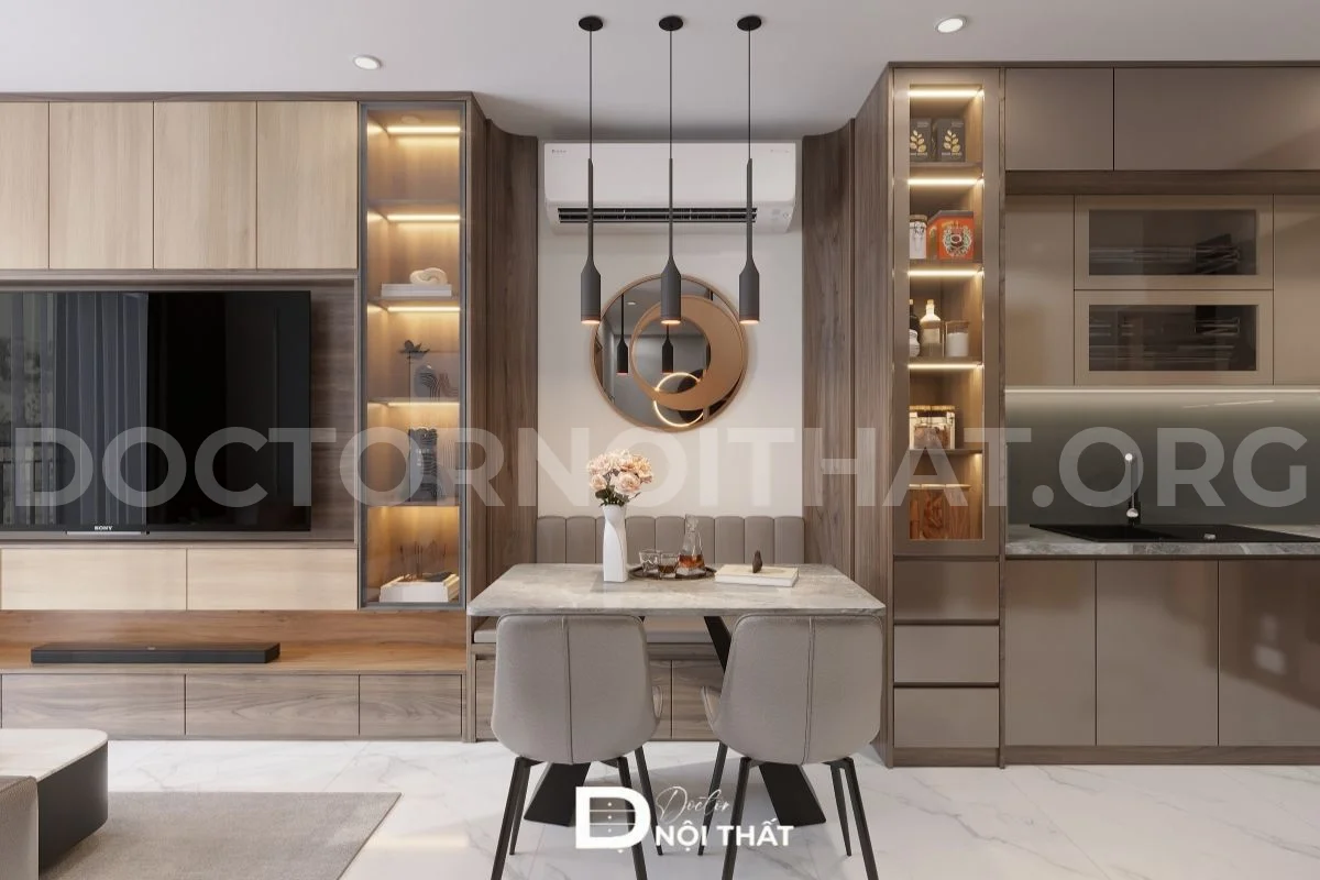 Thiết kế nội thất chung cư The Ninety Complex 90 Láng hiện đại - Ảnh 3