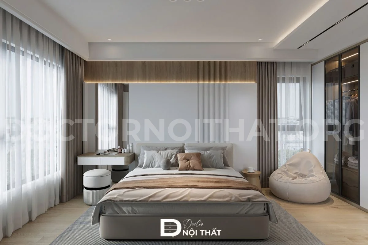 Thiết kế nội thất chung cư The Ninety Complex 90 Láng hiện đại - Ảnh 12
