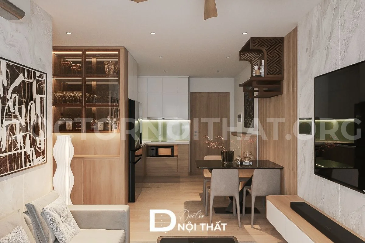 Thiết kế nội thất chung cư The Ninety Complex 90 Láng hiện đại - Ảnh 15