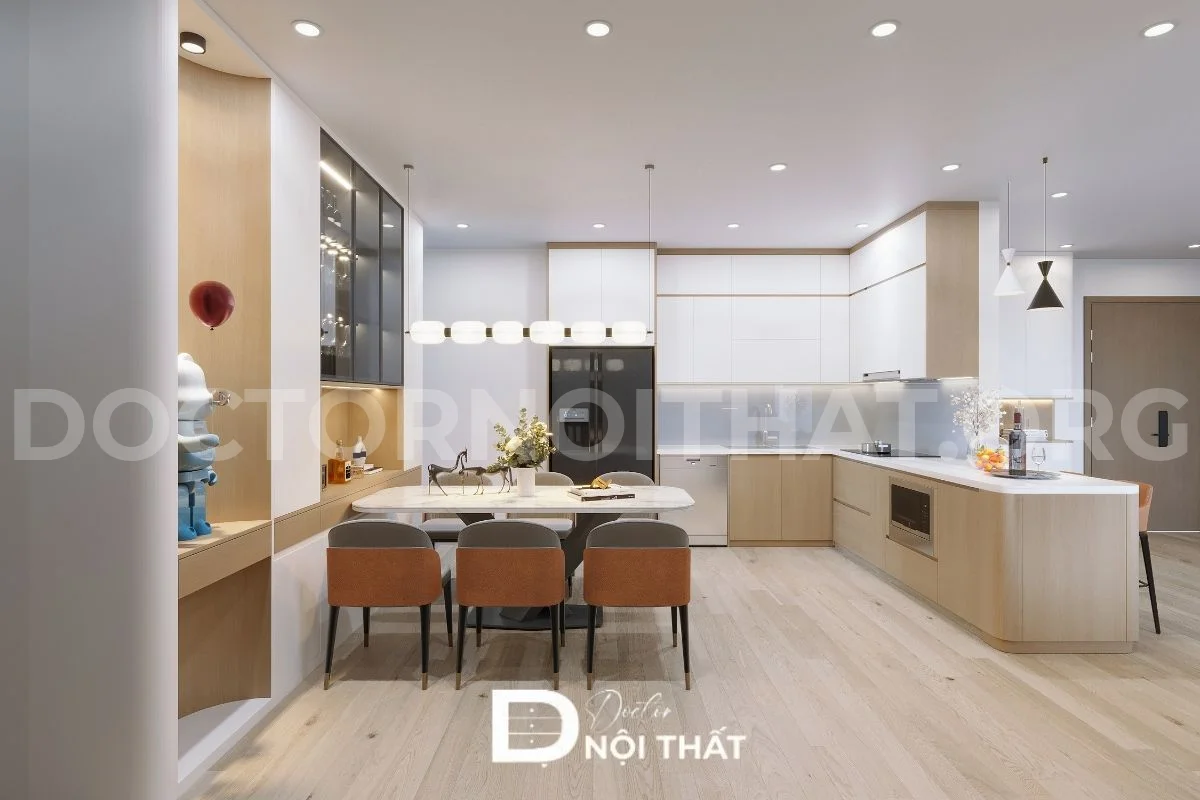 Thiết kế nội thất chung cư The Ninety Complex 90 Láng hiện đại - Ảnh 19
