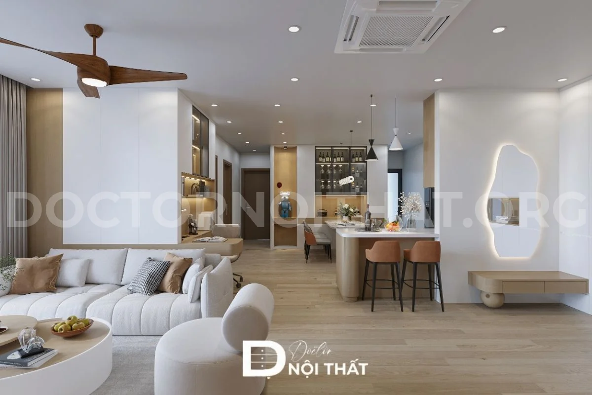Thiết kế nội thất chung cư The Ninety Complex 90 Láng hiện đại - Ảnh 24
