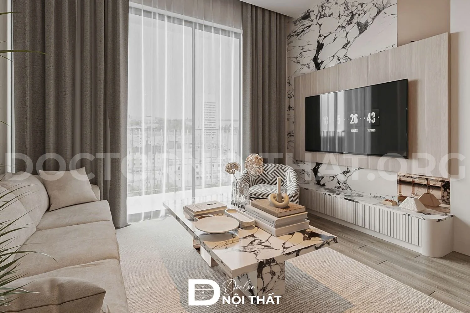 Thiết kế nội thất chung cư Vincom Center Bà Triệu hiện đại - Ảnh 7