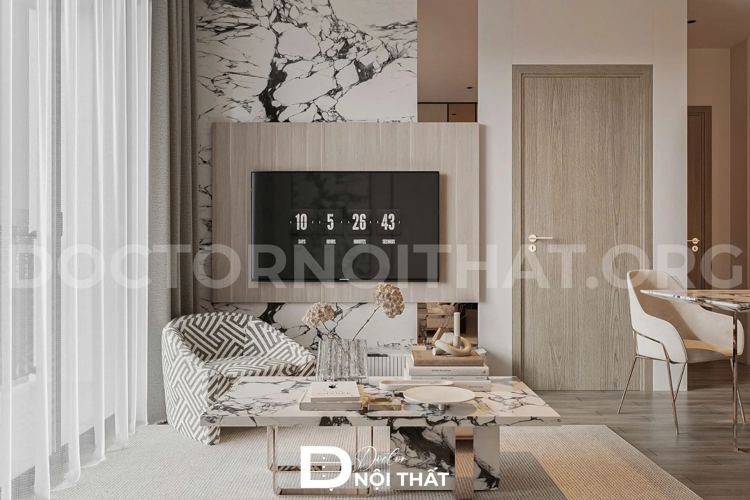 Thiết kế nội thất chung cư Vincom Center Bà Triệu hiện đại - Ảnh 10