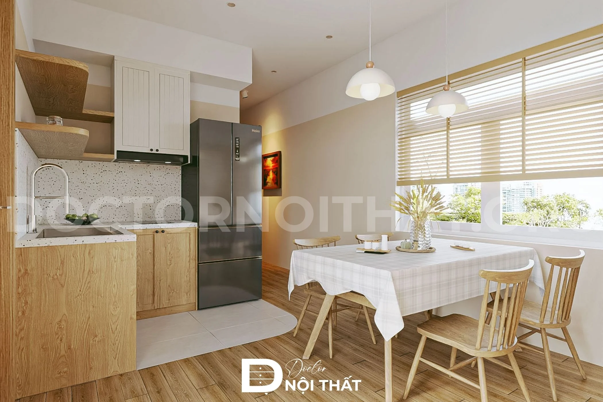 Căn hộ chung cư phong cách Scandinavian gam màu trung tính