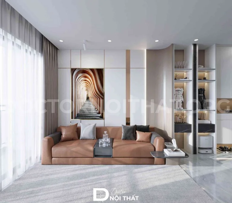 Phòng khách chung cư Imperia Sky Garden hiện đại sang trọng