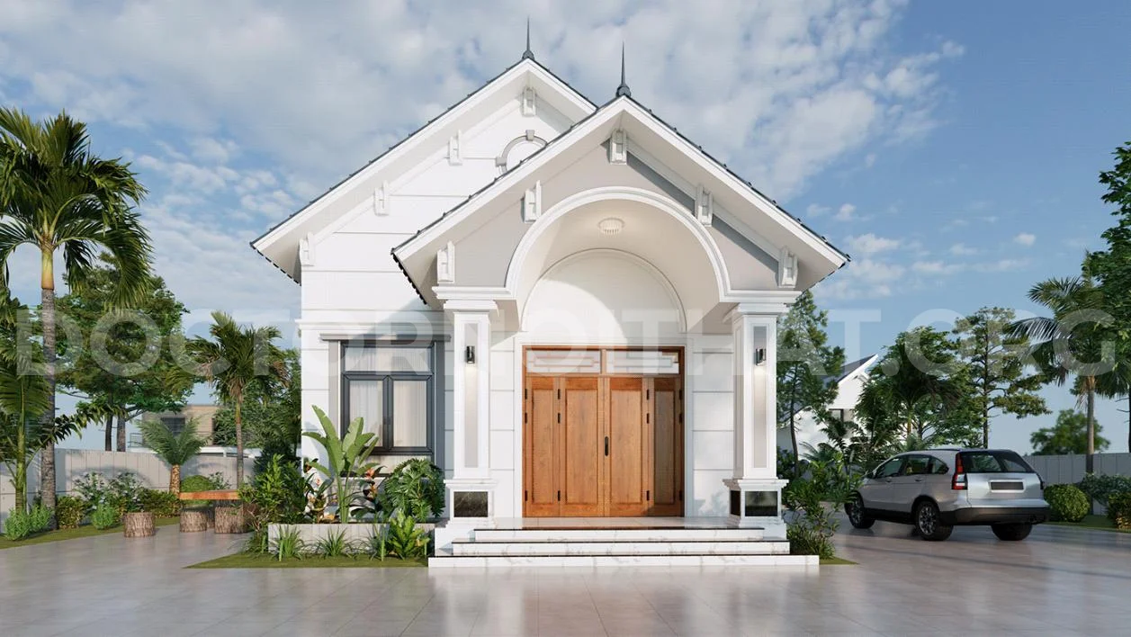 Mẫu nhà cấp 4 phổ biến tại Việt Nam (nguồn: sưu tầm)
