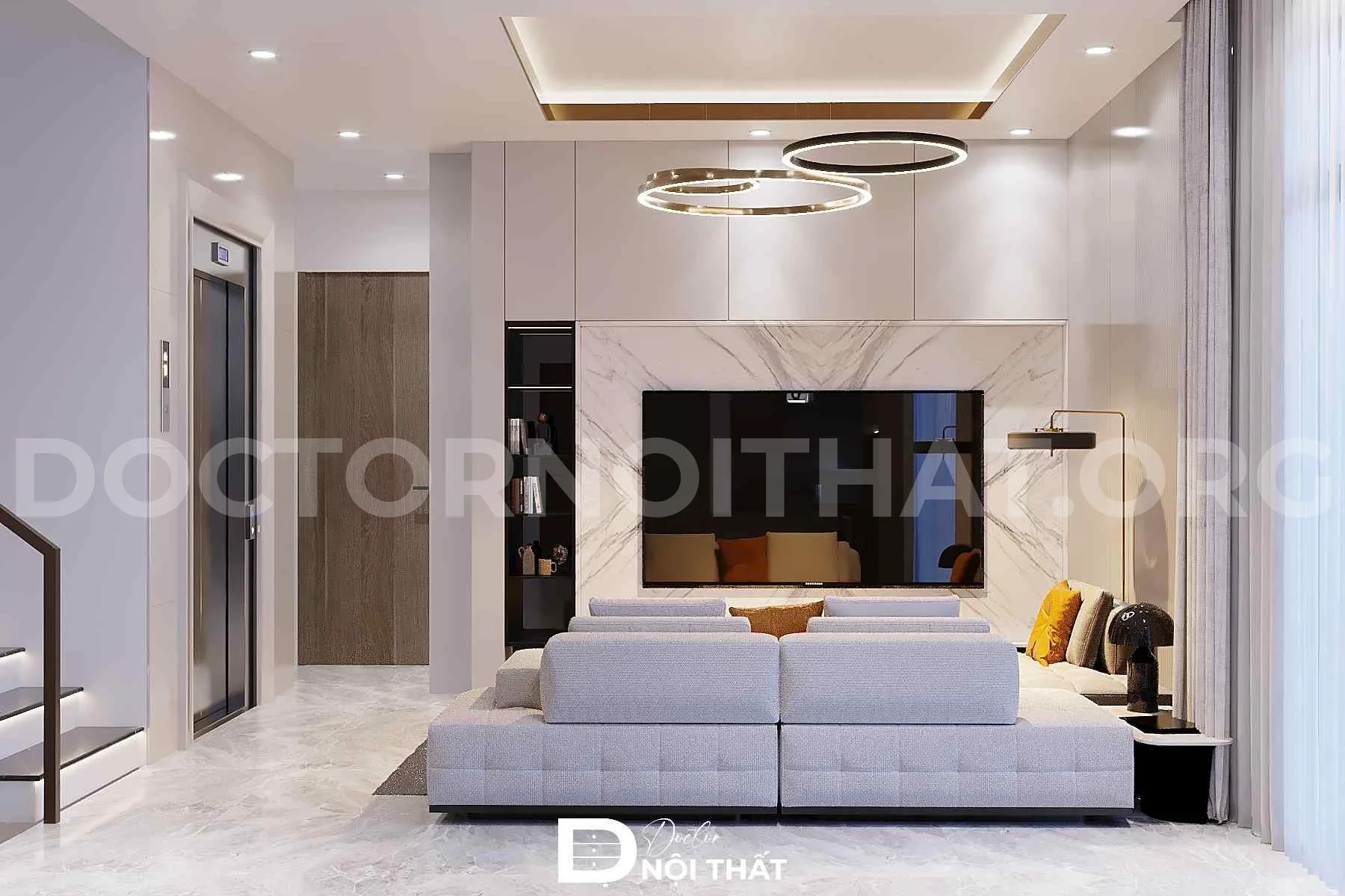 Thiết kế nội thất nhà phố tại Bắc Ninh cho anh Hiếu - Ảnh 2