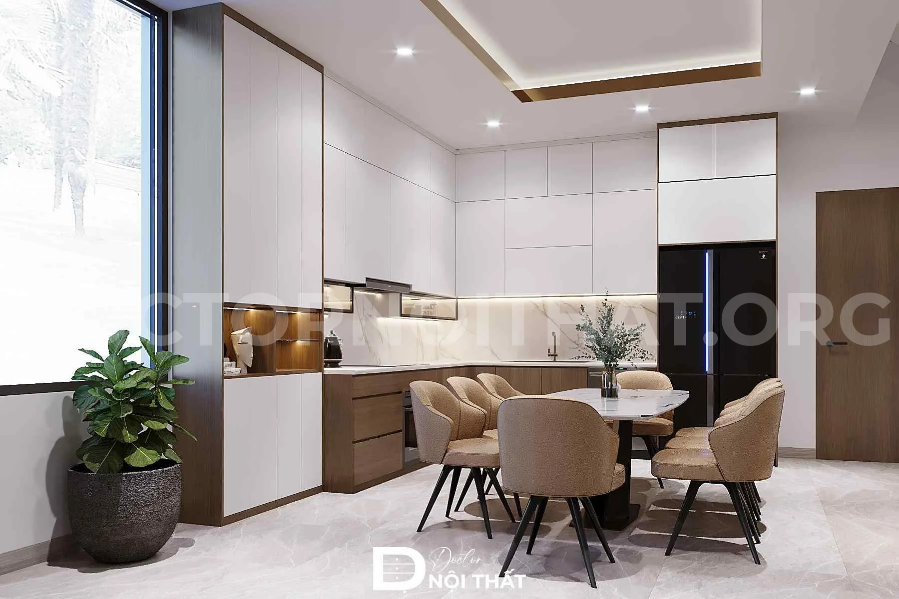 Thiết kế nội thất nhà phố tại Bắc Ninh cho anh Hiếu - Ảnh 5