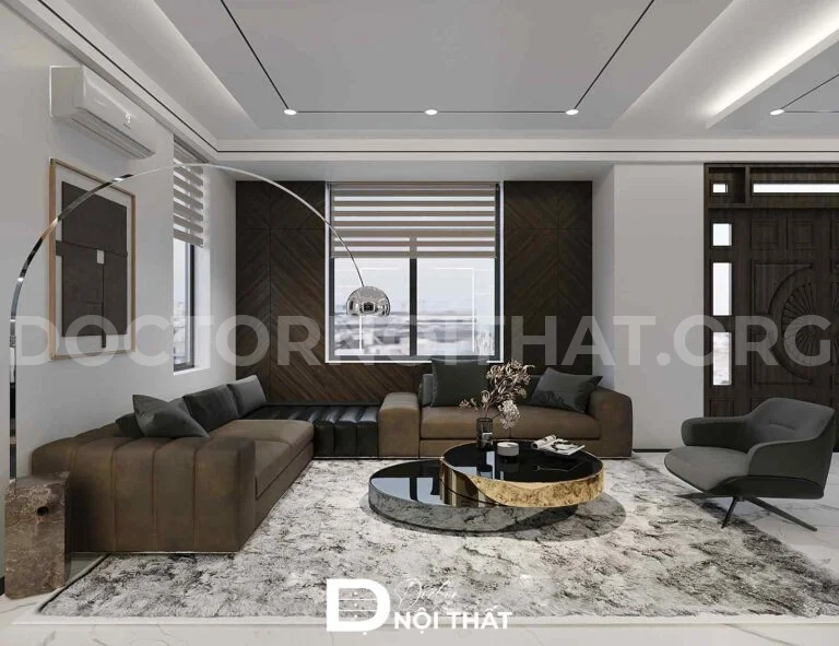 Dự án thiết kế nội thất nhà phố 3 tầng hiện đại 95m2 tại Thạch Thất