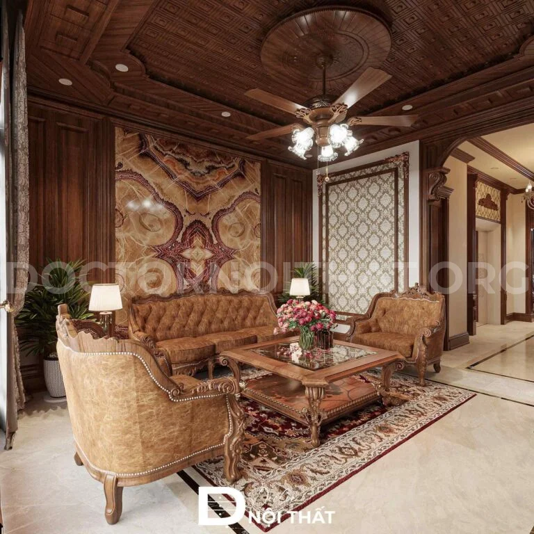 Dự án thiết kế nội thất nhà phố phong cách cổ điển cho anh Minh