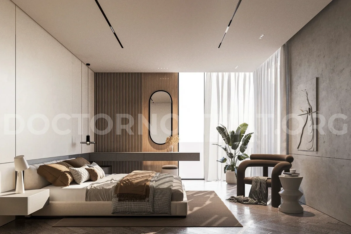 Màu sắc chủ đạo trong phòng ngủ Penthouse thường là các gam trung tính hoặc pastel nhẹ nhàng (Nguồn: Sưu tầm)