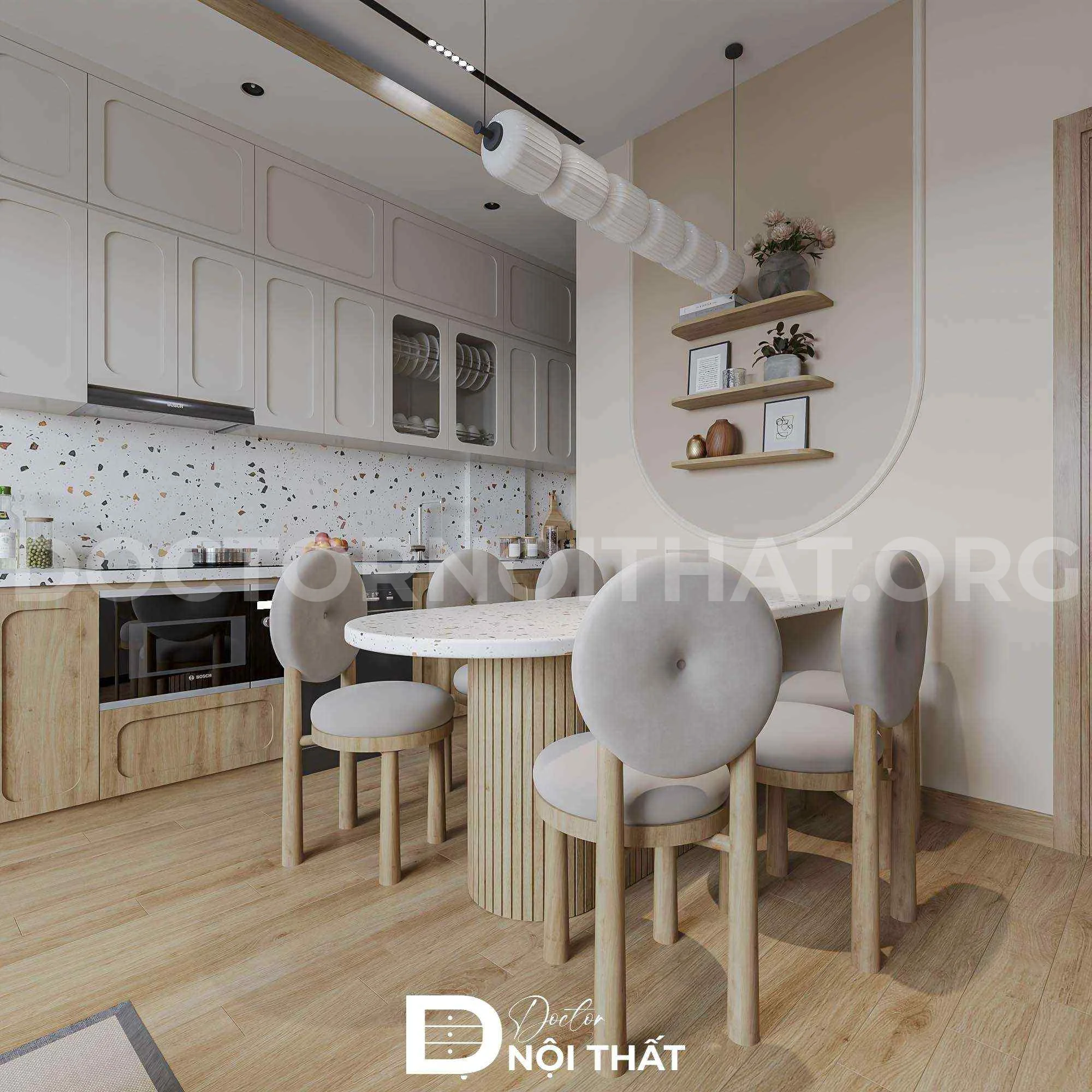 Thiết kế nội thất bếp đẹp, thông minh hiện đại
