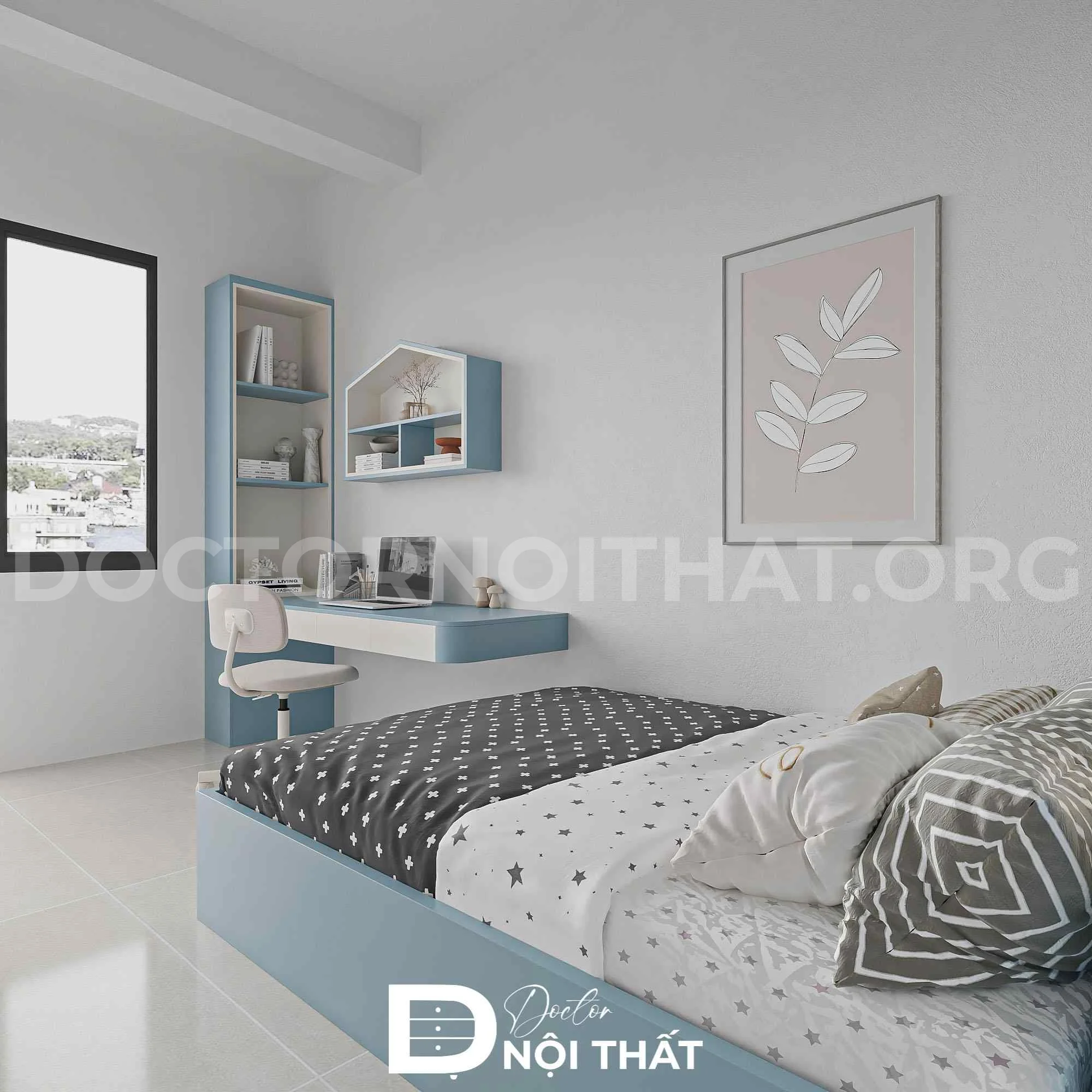Bố trí phòng ngủ phù hợp với từng diện tích để đảm bảo sự tiện nghi
