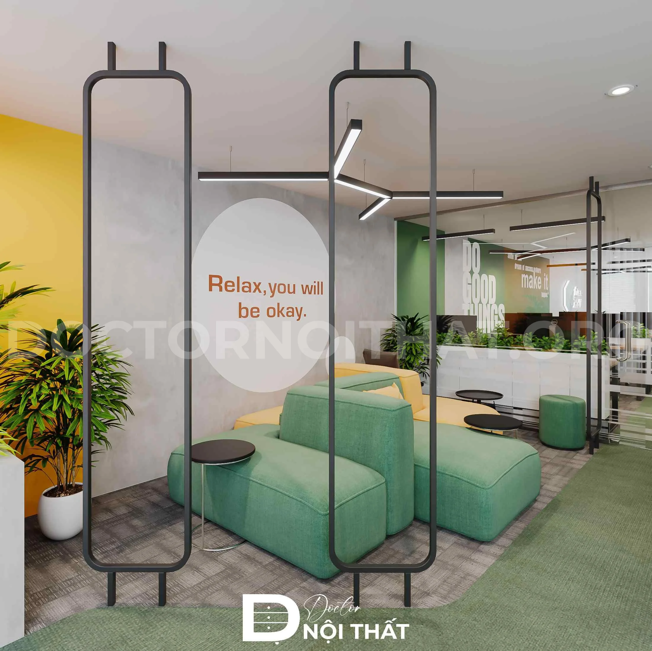 Cá tính, thương hiệu của doanh nghiệp thể hiện rõ nét qua không gian văn phòng