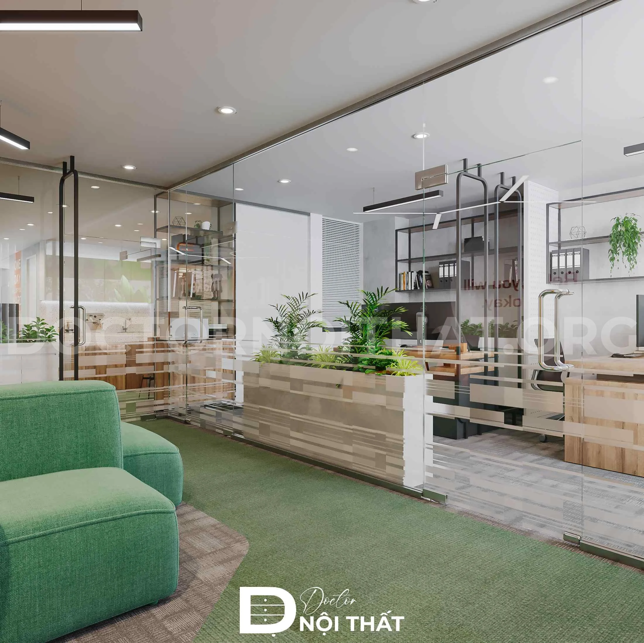 Thiết kế nội thất văn phòng đẹp gây ấn tượng với đối tác