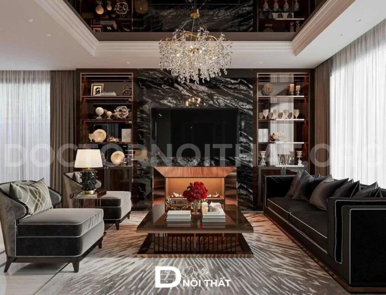 Dự án thiết kế nội thất biệt thự song lập 160m2 tại Hà Nội