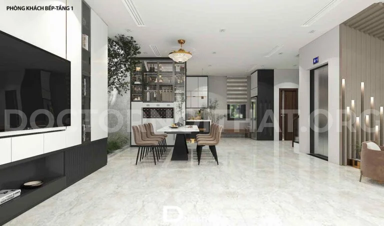 Thiết kế nội thất biệt thự hiện đại 360m2 cho chị Vân - Quảng Ninh