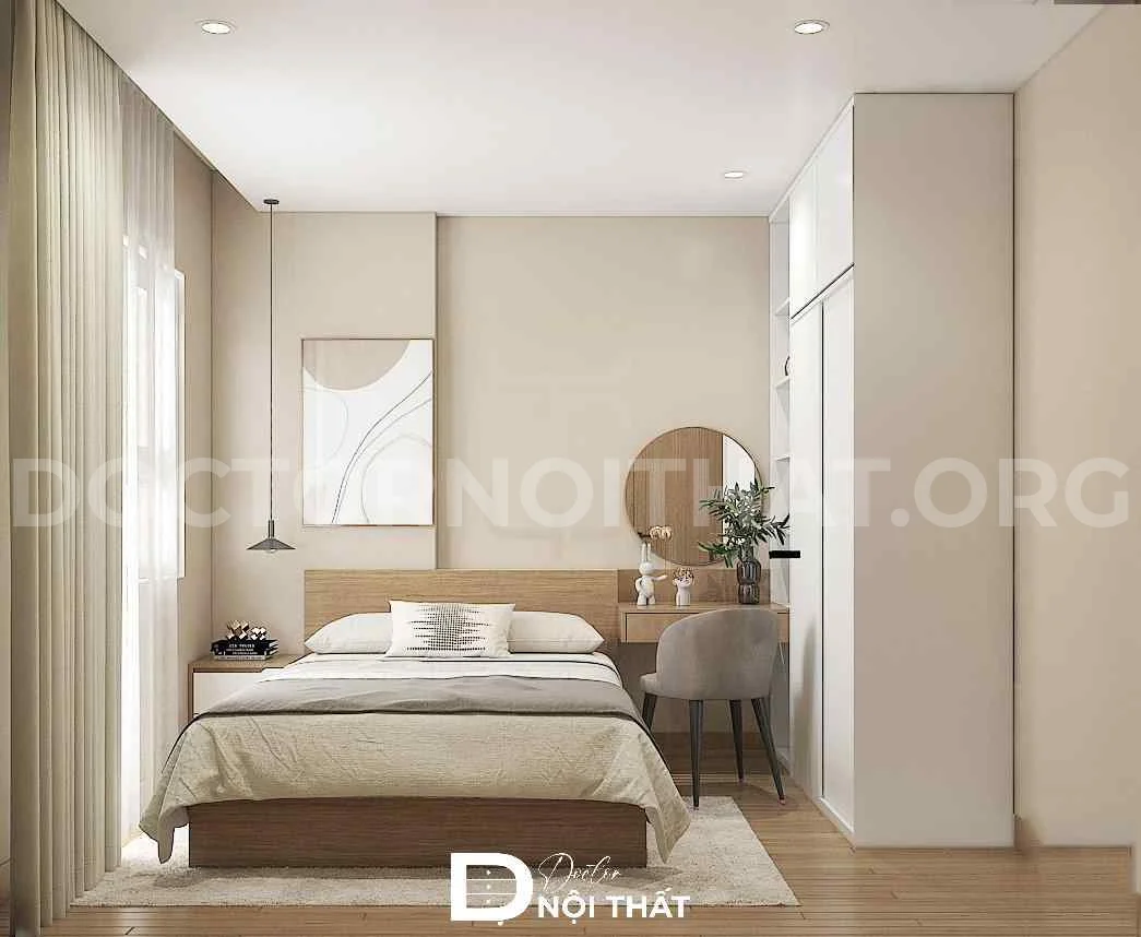 Thiết kế thi công nội thất chung cư 2 ngủ THT Newcity - Ảnh 2