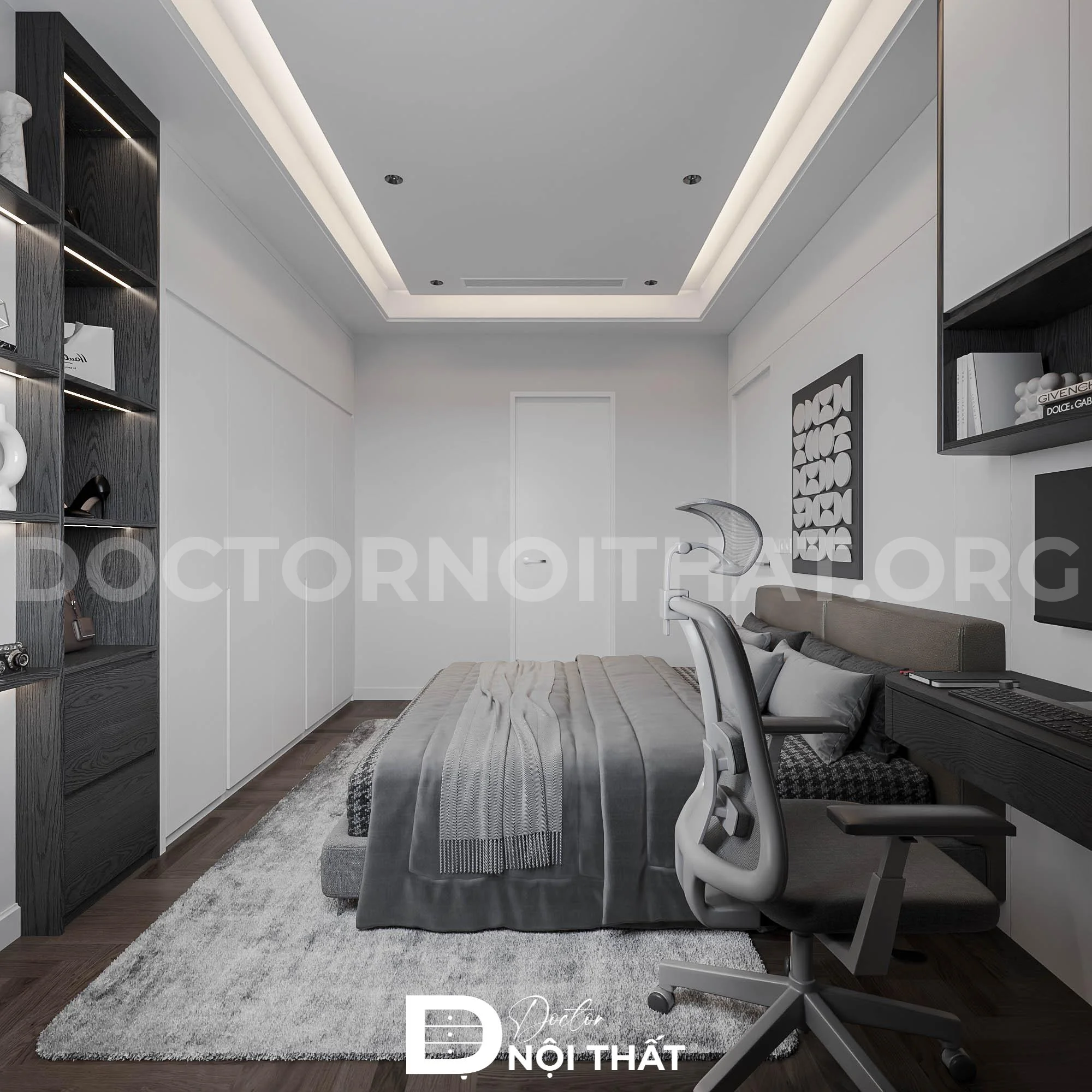 Thiết kế và thi công nội thất chung cư The Prime cho anh Mạnh - Ảnh 5